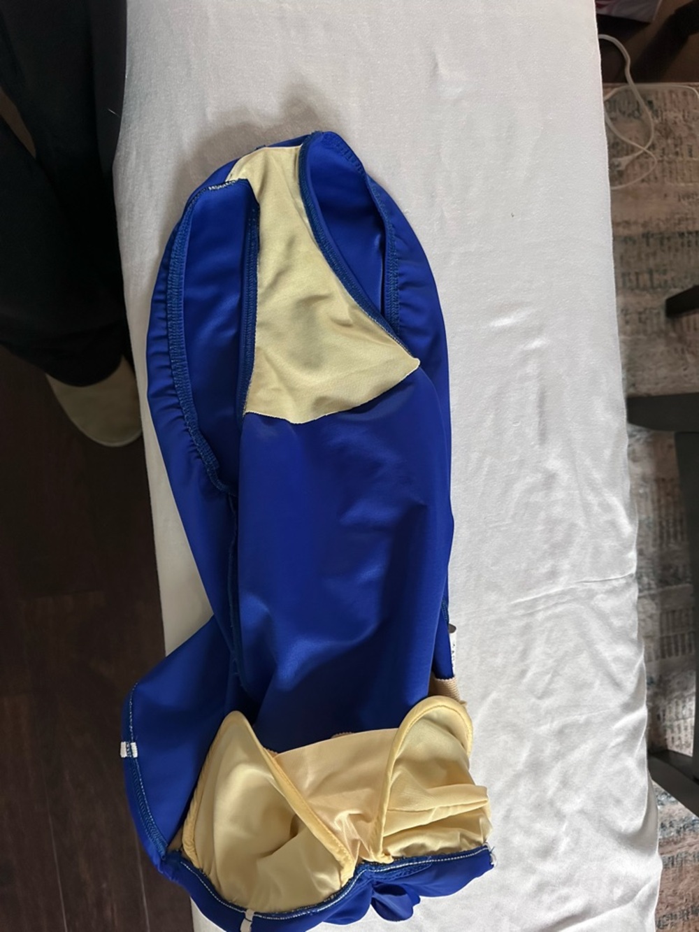 Miraclesuit Blue Strapless Ruched One Piece Swimsuit Tummy Control Size 10 - Picture 9 of 9